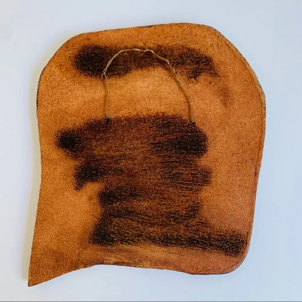 Vintage Embossed Copper Leather Art